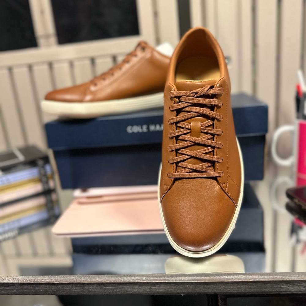 Cole Haan Brown Leather Sneakers Minimalist Design